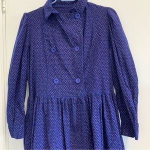 Vintage Laura Ashley floral corduroy dress